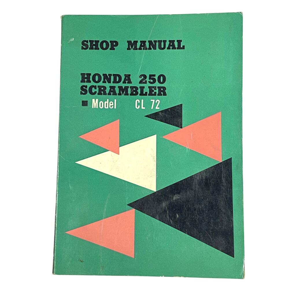 Vintage Honda 250 Scrambler CL72 Factory OEM Motorcycle Shop Service Manual